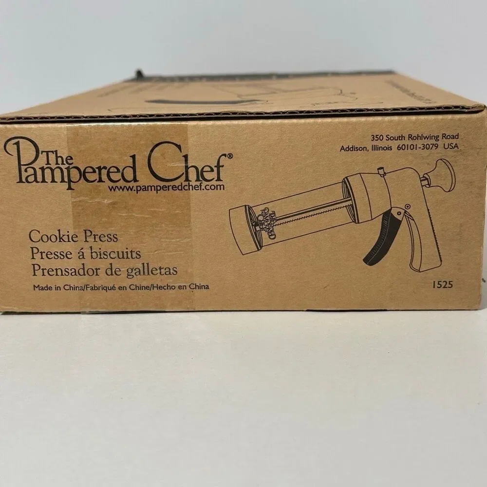 The Pampered Chef Cookie Press #1525 New Open Box